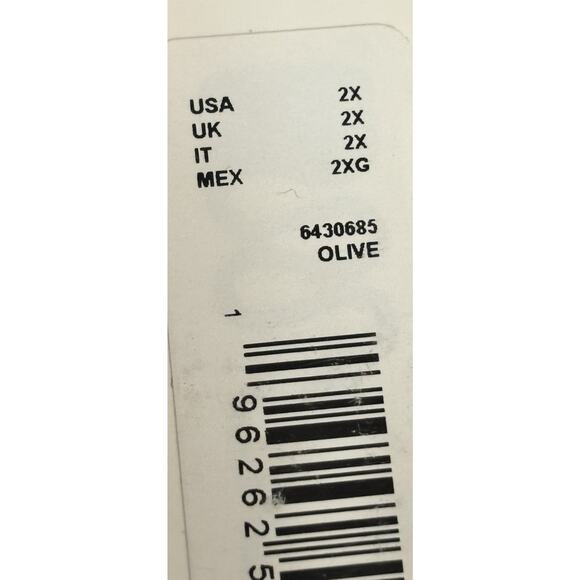 Tahari Women’s Faux Leather Trim Belter Wrap Coat Olive XXL MSRP $350 - Picture 7 of 7